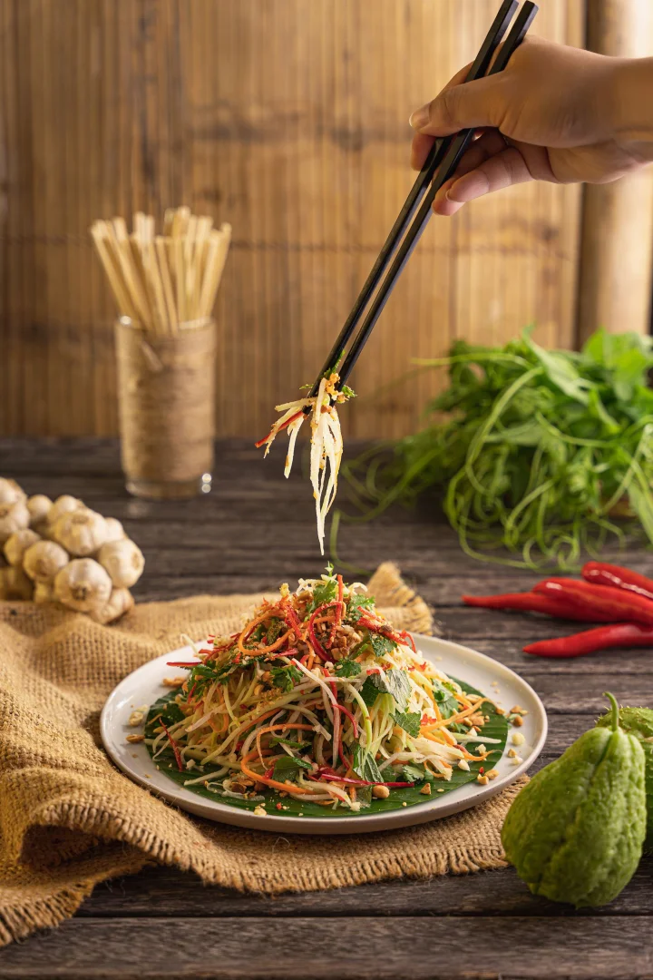 Papaya Salad with Fresh Shrimp